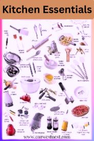 Knife Set, Blender, Air Fryer in Modern Kitchen
